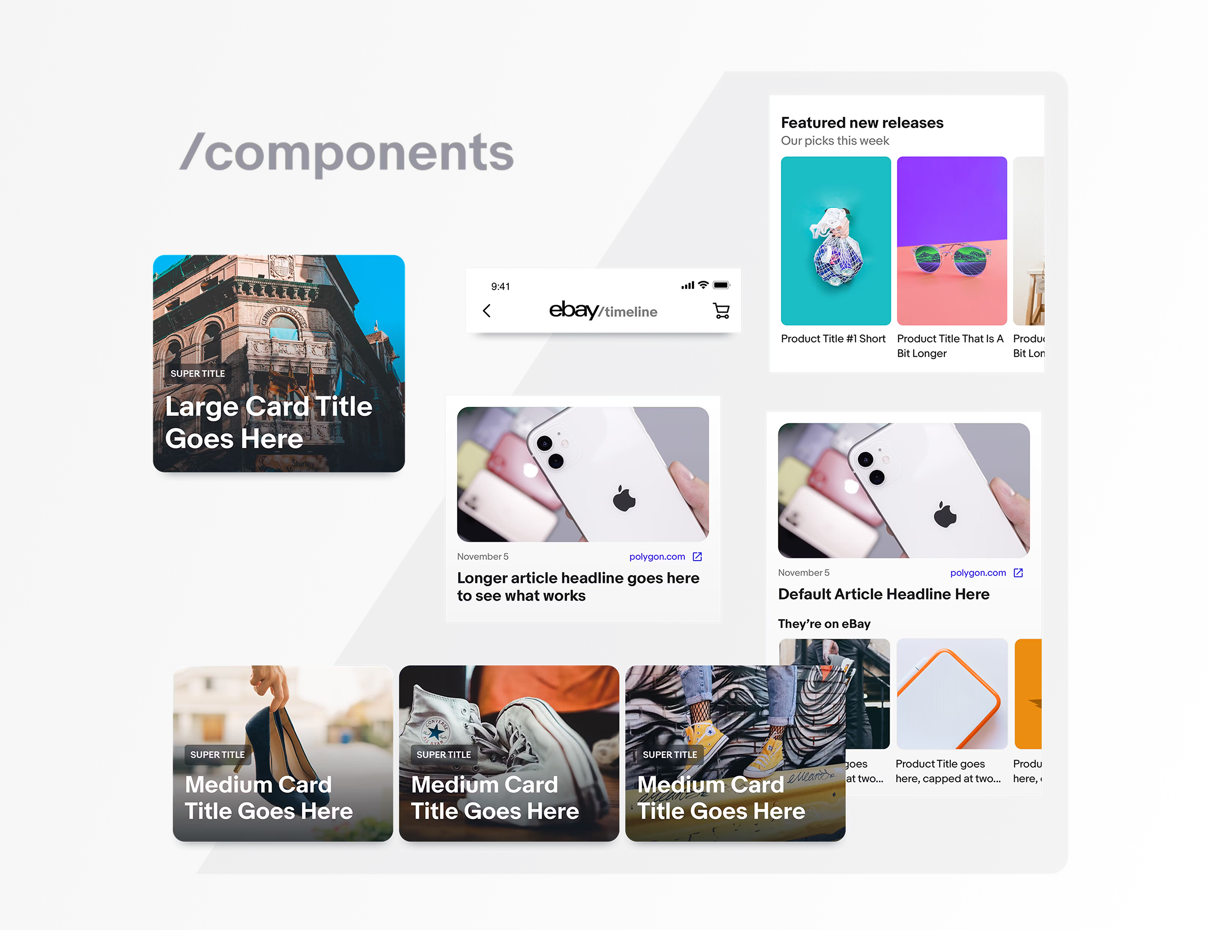 eBay Today interface showcase